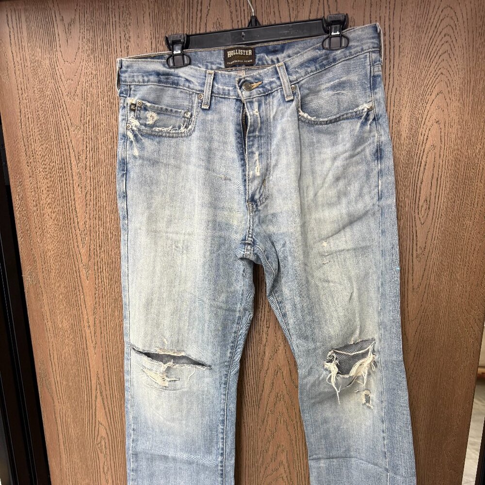 Vintage Hollister Men's Bootcut Jeans, Light Wash, Size 32x30